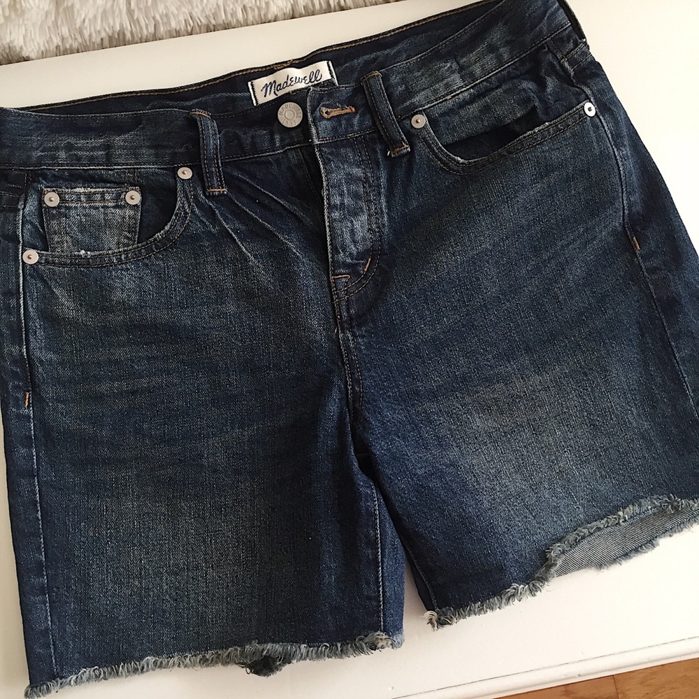 Madewell Dark Denim Shorts